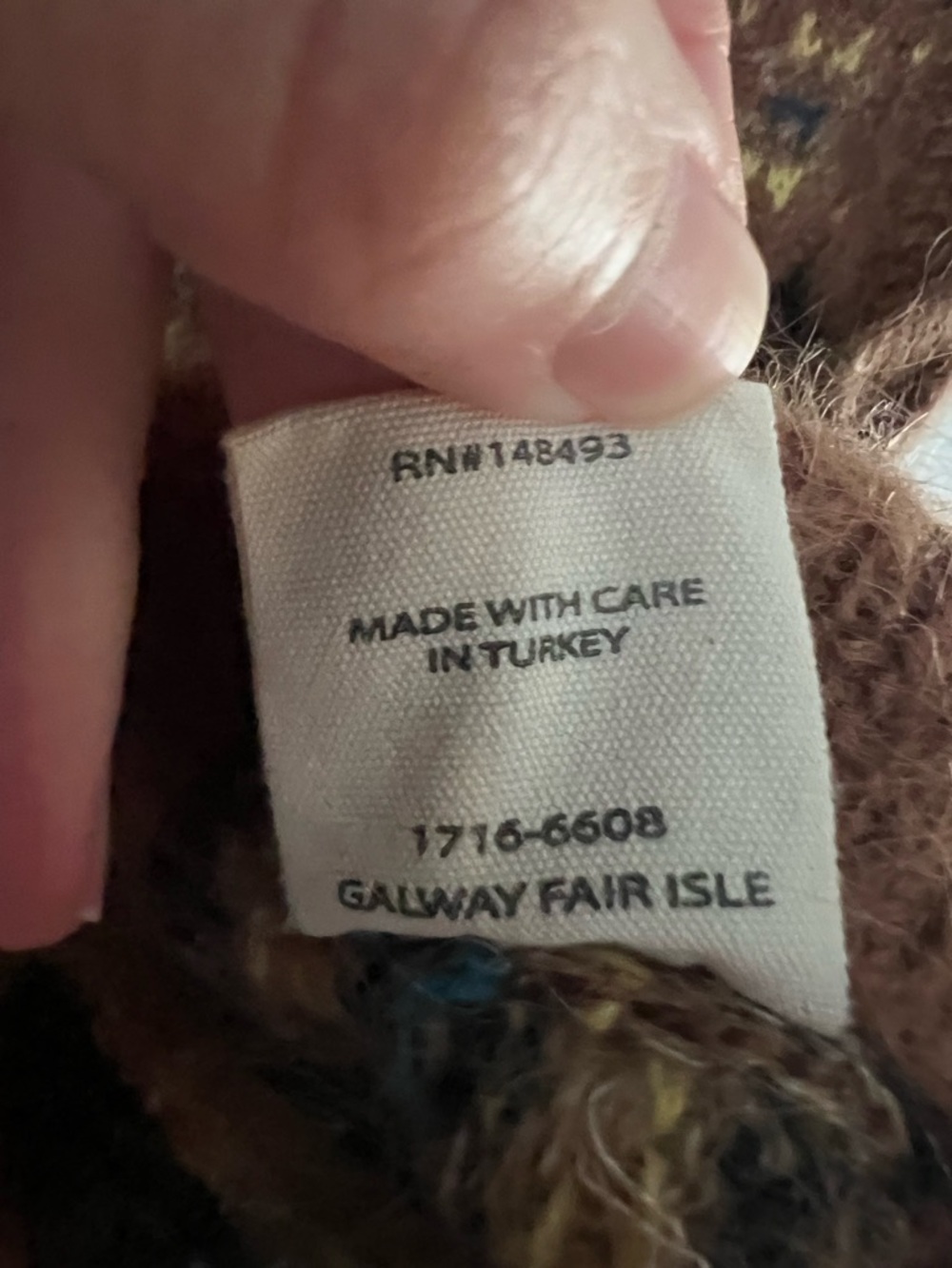 Doen Galway Fair Isle Knit Vest View 6